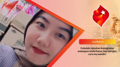 Cobalah ciptakan bahagiamu walaupun sederhana, tapi dengan cara mu sendiri 