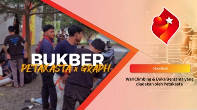 Wall climbing dan buka bersama