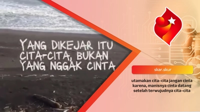 utamakan cita-cita jangan cinta karena, manisnya cinta datang setelah terwujudnya cita-cita