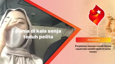 Perjalanan menuju rumah terasa cepat kalo sambil ngobrol sama temen