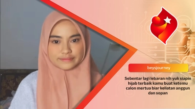 Tutorial hijab menutupi dada