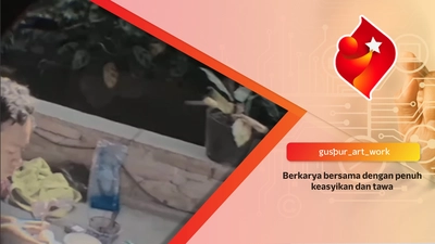 Berkarya bersama dengan penuh keasyikan dan tawa