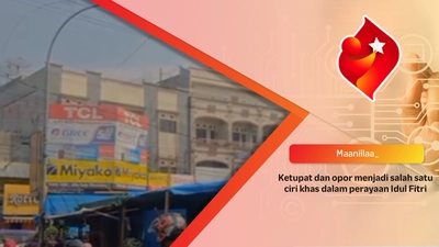 Ketupat dan opor menjadi salah satu ciri khas dalam perayaan Idul Fitri