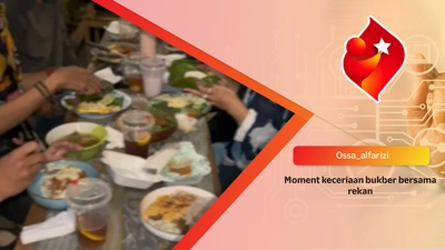 Moment keceriaan bukber bersama rekan 