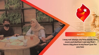 I may not always say how much I love mom and dad but I can say that I have a big place in my heart just for you two