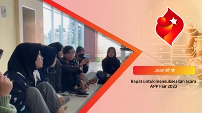 Rapat untuk mensukseskan acara APP Fair 2023
