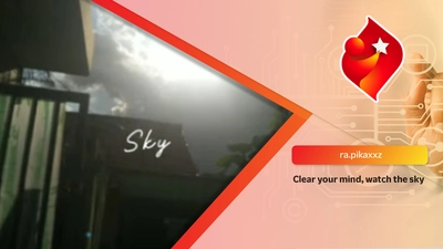 Clear your mind, watch the sky