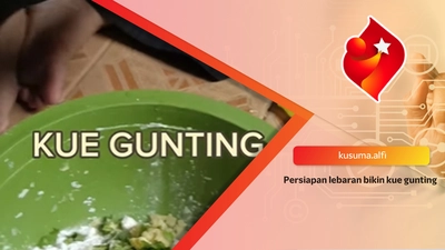 Tutorial Membuat Kue Gunting