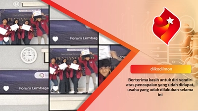 Berterima kasih untuk diri sendiri atas pencapaian yang udah didapat, usaha yang udah dilakukan selama ini