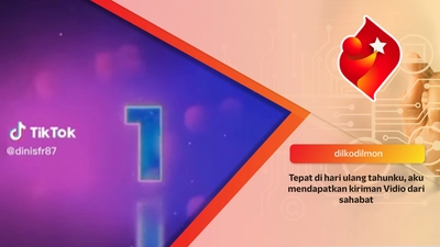 Tepat di hari ulang tahunku, aku mendapatkan kiriman Vidio dari sahabat