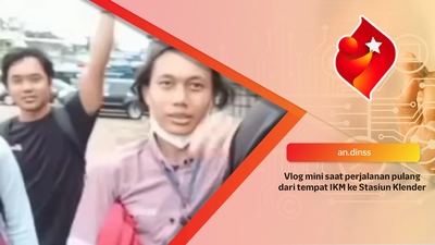 Vlog mini saat perjalanan pulang dari tempat IKM ke Stasiun Klender