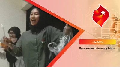 Keseruan surprise ulang tahun